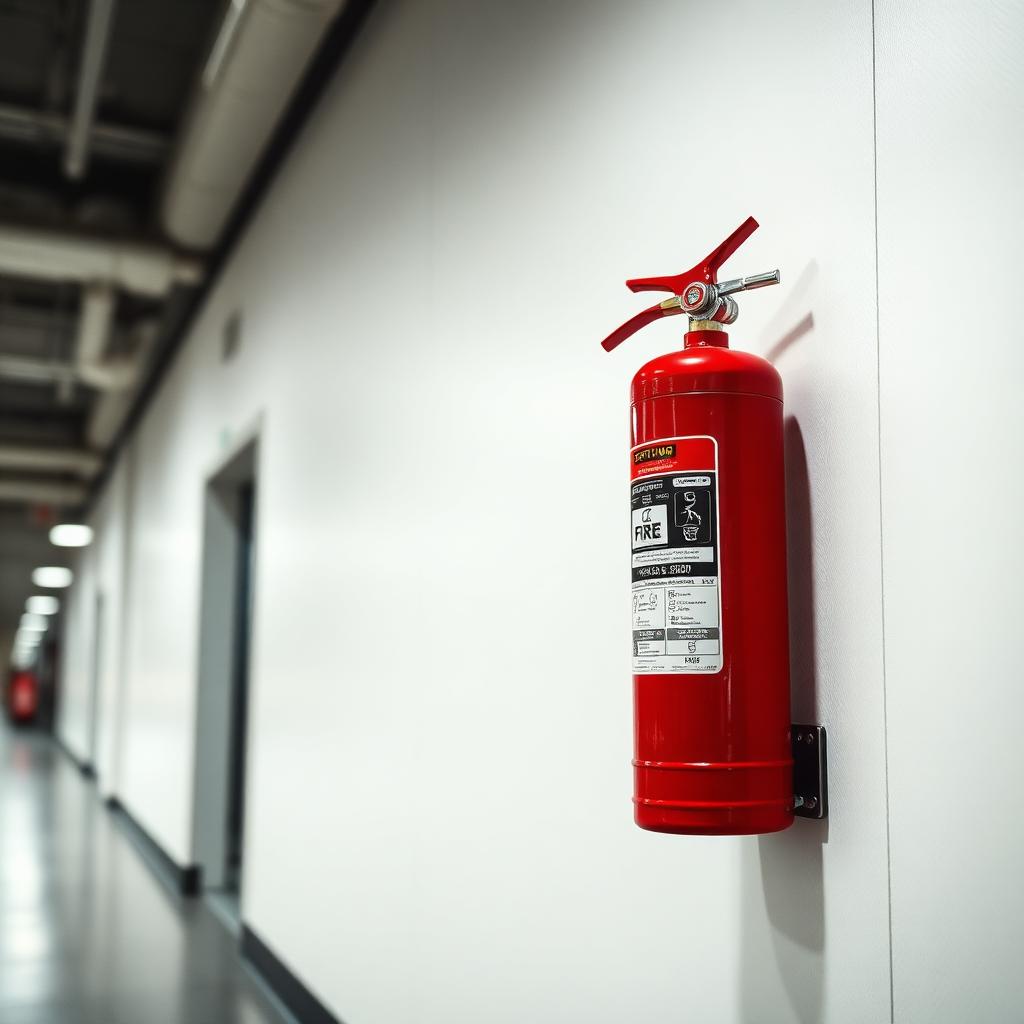 Vyraaz Firetech fire extinguisher installation